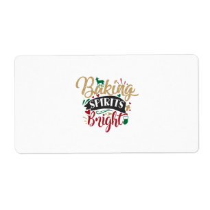 Xmas Gift Baking Spirits Bright
