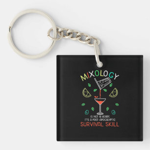 Xmas Gift Bartender Mixologist Key Ring
