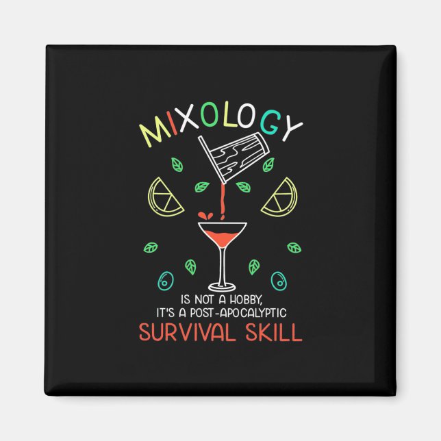 Xmas Gift | Bartender Mixologist Magnet (Front)