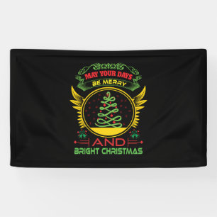 Xmas Gift Be Merry And Bright Christmas Banner