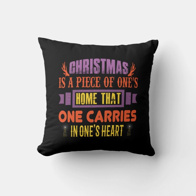 Xmas Gift Christmas Is A Piece Cushion (Front)