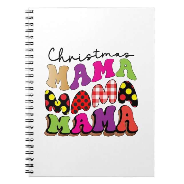 Xmas Gift Christmas Mama Mama Notebook (Front)