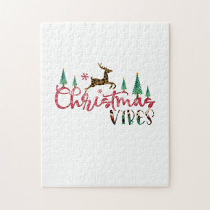 Xmas Gift Christmas Vibes Jigsaw Puzzle
