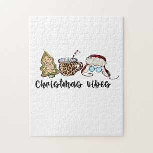 Xmas Gift Christmas Vibes Jigsaw Puzzle