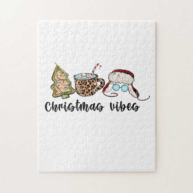 Xmas Gift Christmas Vibes Jigsaw Puzzle (Vertical)