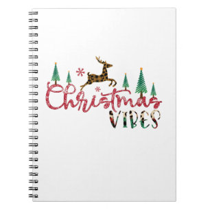 Xmas Gift Christmas Vibes Notebook