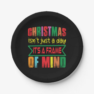 Xmas Gift Chritsmas Is Not Just A Day Paper Plate