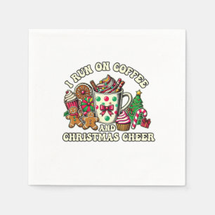 Xmas Gift Coffee And Christmas Cheer Napkin