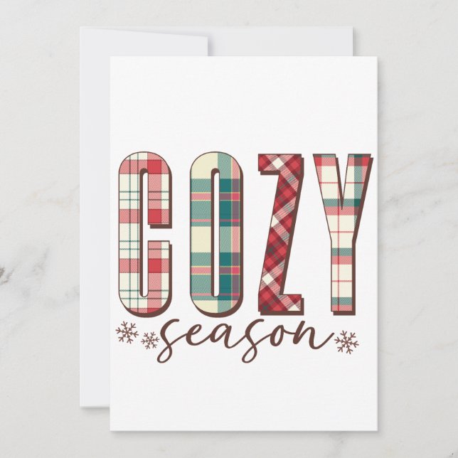 Xmas Gift Cosy Season Invitation (Front)