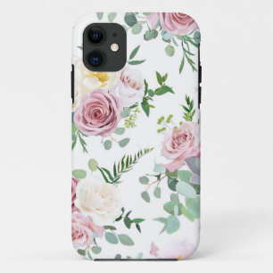 Xmas Gift Creamy White Antique Rose Case-Mate iPhone Case