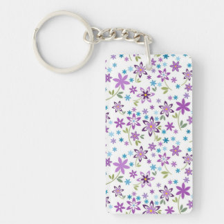 Xmas Gift Cute Floral Ditsy Key Ring