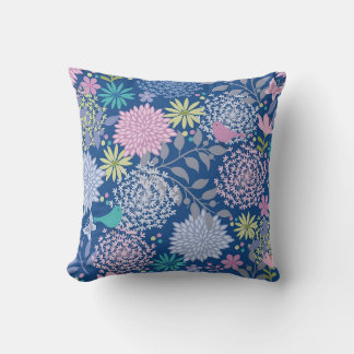 Xmas Gift Floral 60th Birthday Cushion