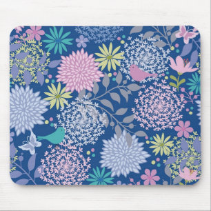 Xmas Gift Floral 60th Birthday Mouse Pad