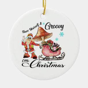 Xmas Gift Have Yourself A Groovy Ceramic Tree Decoration