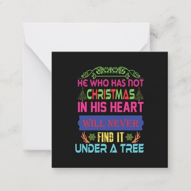 Xmas Gift He Who Has Not Christmas Card (Front)