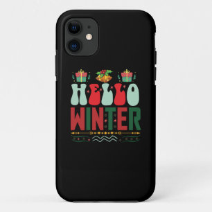 Xmas Gift Hello Winter Case-Mate iPhone Case
