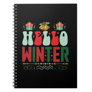 Xmas Gift Hello Winter Notebook