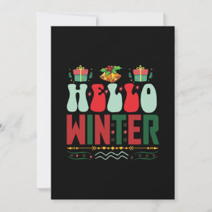Xmas Gift Hello Winter Save The Date
