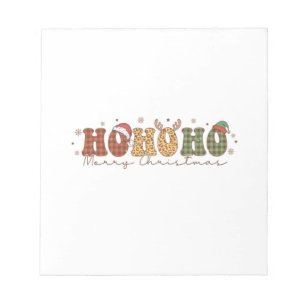 Xmas Gift Ho Ho Ho Merry Christmas Notepad