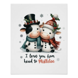 Xmas Gift I Love You Poster