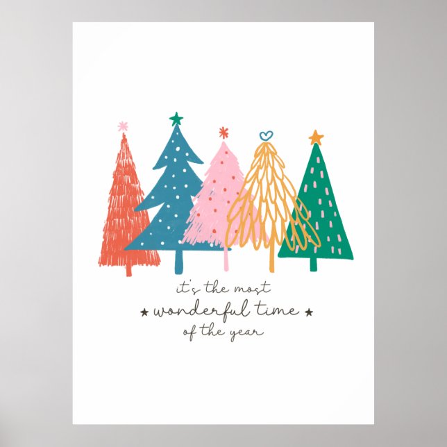 Xmas Gift It Is The Most Wonderful Time Poster (Front)