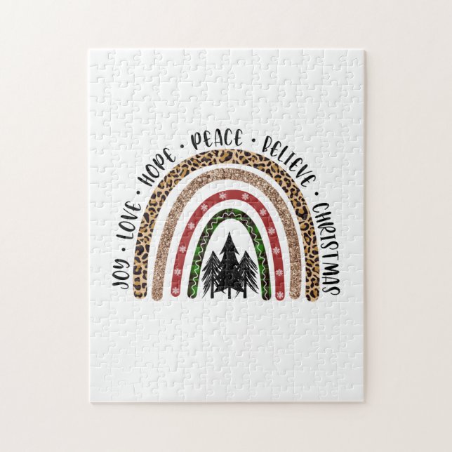 Xmas Gift Joy Love Hope Peace Jigsaw Puzzle (Vertical)