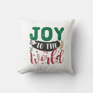 Xmas Gift   Joy To The World Cushion