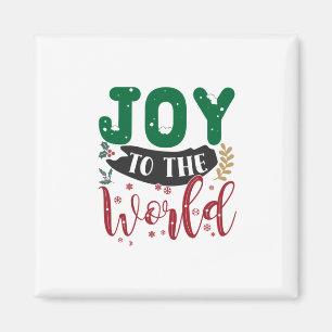 Xmas Gift   Joy To The World Magnet