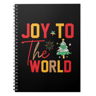Xmas Gift Joy To The World Notebook