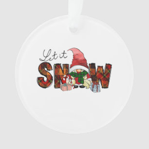 Xmas Gift Let It Snow Ornament