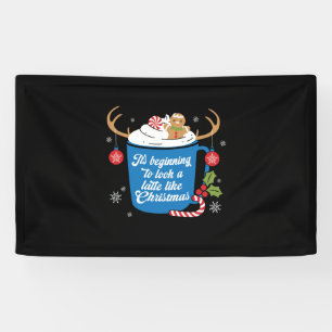 Xmas Gift Look A Latte Like Christmas Banner