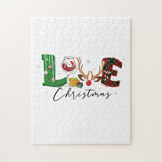 Xmas Gift Love Christmas Jigsaw Puzzle (Vertical)