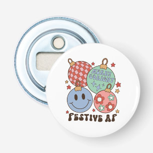 Xmas Gift Merry And Bright Festive AF Bottle Opener