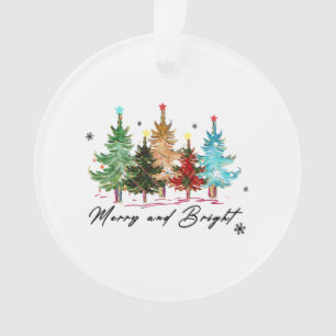 Xmas Gift Merry And Bright Ornament