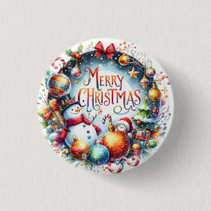 Xmas Gift Merry Christmas 3 Cm Round Badge