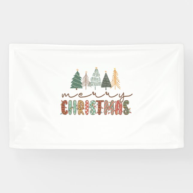 Xmas Gift Merry Christmas Banner (Horizontal)