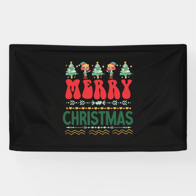 Xmas Gift Merry Christmas Banner (Horizontal)