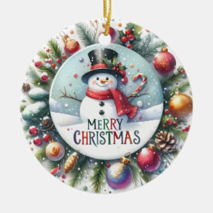 Xmas Gift Merry Christmas Ceramic Tree Decoration