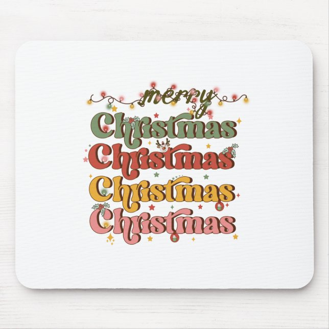 Xmas Gift Merry Christmas Christmas Mouse Pad (Front)