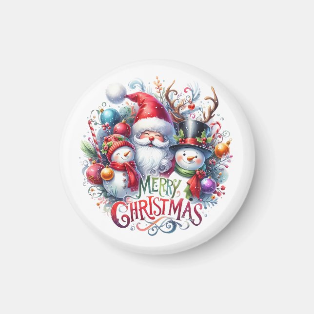 Xmas Gift Merry Christmas Magnet (Front)