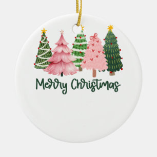 Xmas Gift Merry Christmas Tree Ceramic Tree Decoration