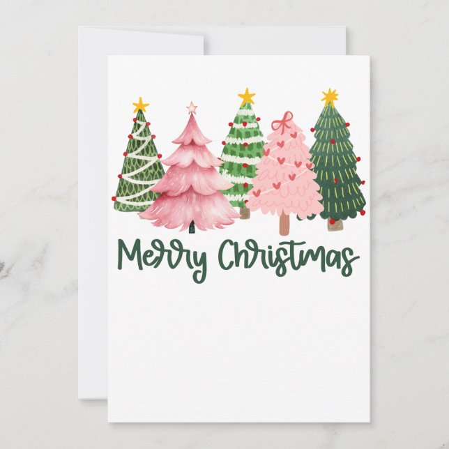 Xmas Gift Merry Christmas Tree Invitation (Front)