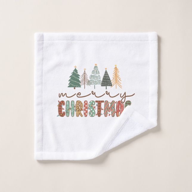 Xmas Gift Merry Christmas Wash Cloth (Wash Cloth)