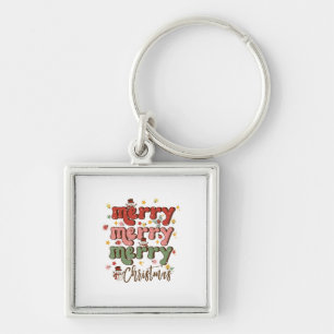 Xmas Gift Merry Merry Christmas Key Ring