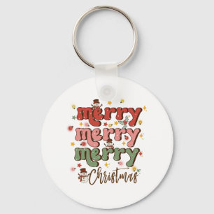 Xmas Gift Merry Merry Christmas Key Ring