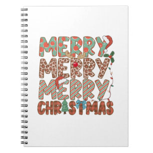 Xmas Gift Merry Merry Merry Christmas Notebook