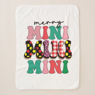 Xmas Gift Merry Mimi Sherpa Blanket
