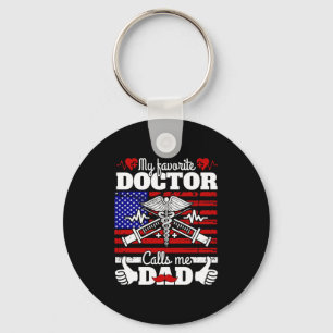 Xmas Gift   My Favourite Doctor Calls Me Dad Key Ring
