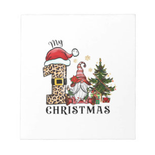 Xmas Gift My First Christmas Notepad