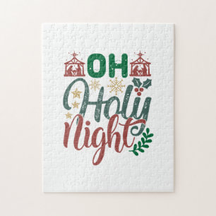 Xmas Gift Oh Holy Night Jigsaw Puzzle